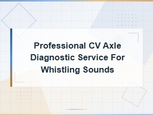 Professional Cv Axle Diagnostic Service for Whistling Sounds