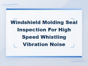 Windshield Molding Seal Inspection for High Speed Whistling Vibration Noise
